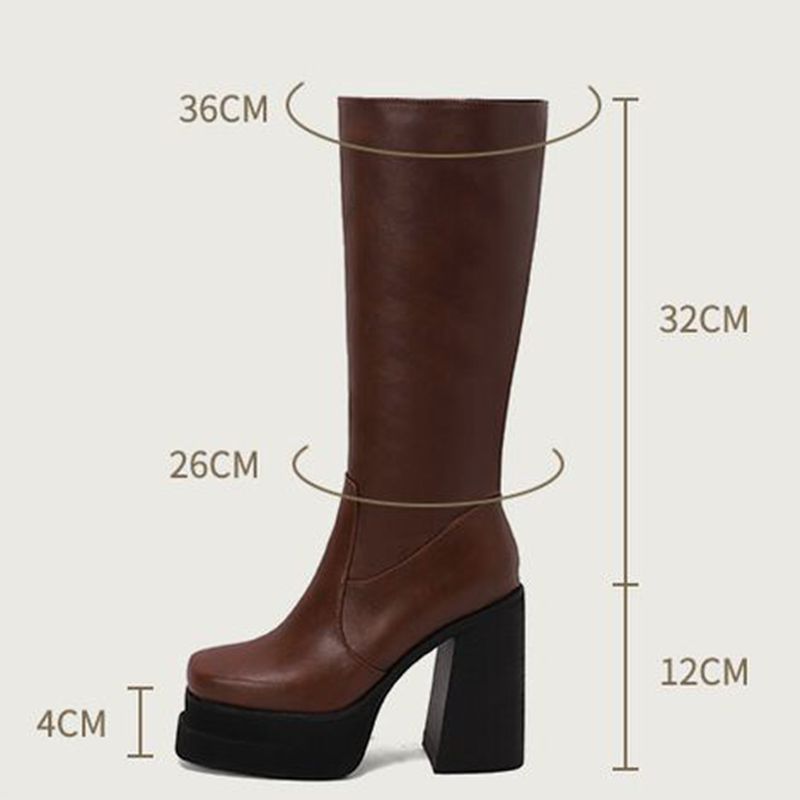 Women'S Fashion Knee High Boots - ORCHA LISA Kadın Diz Üstü Binici