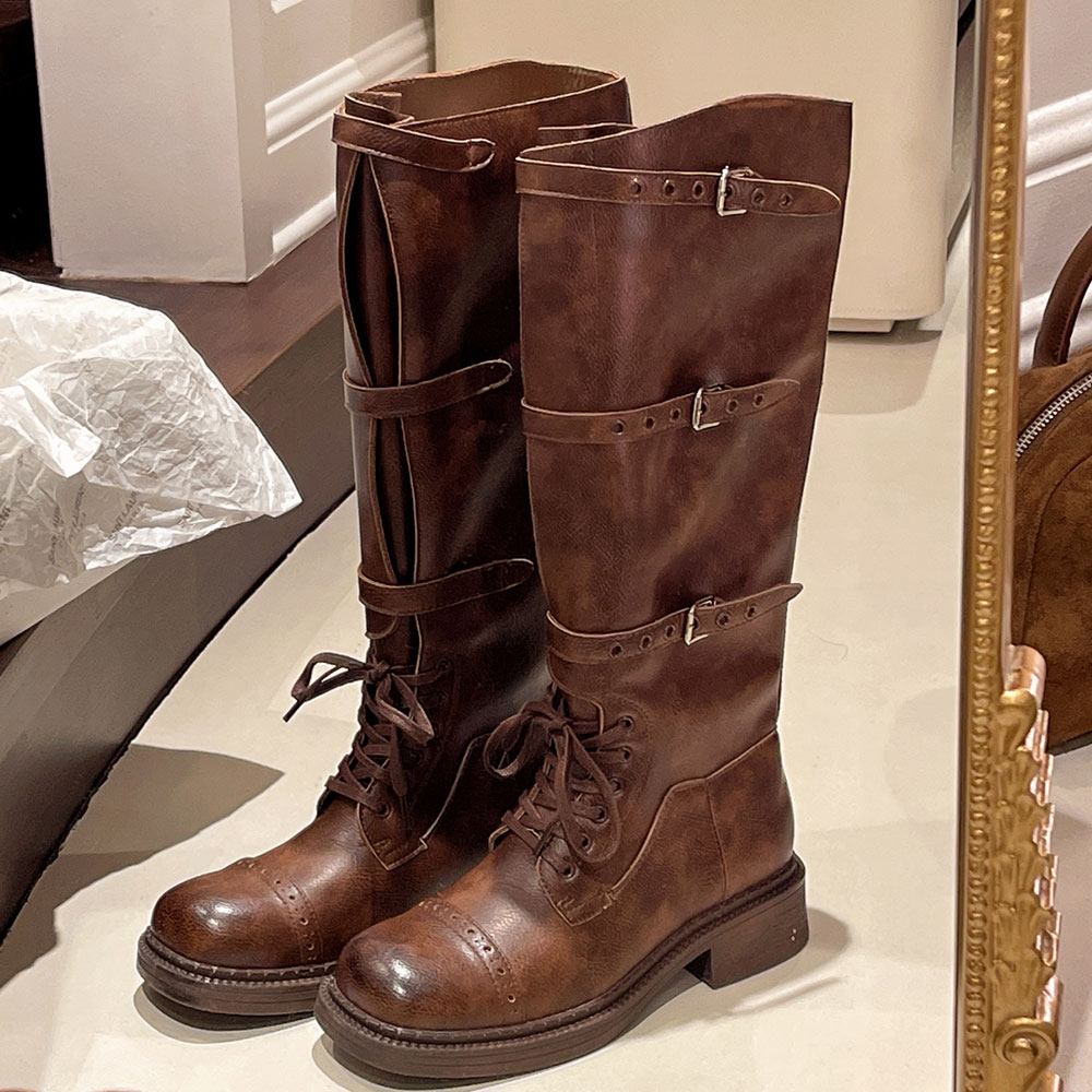 Kadın Diz Yüksek Çizmeler Vint - Women'S Fashion Knee High Boots incelemesi ve fiyatı